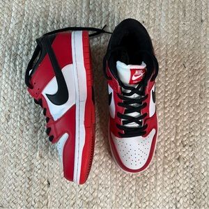 Jordan 1 Low Black Red Mens 10